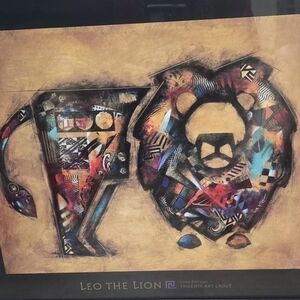641 Leo the Lion Framed Print 21" John Douglas Phoenix Art Group